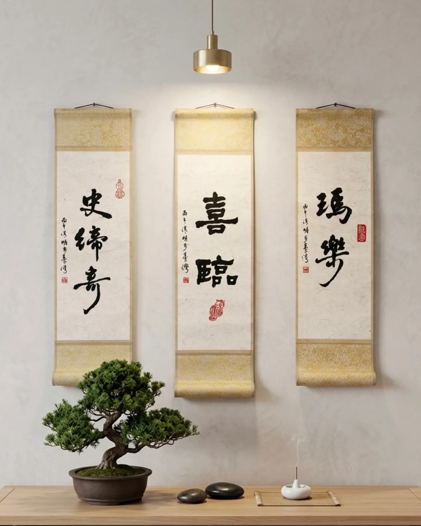 外國友人和親善禮書法作品